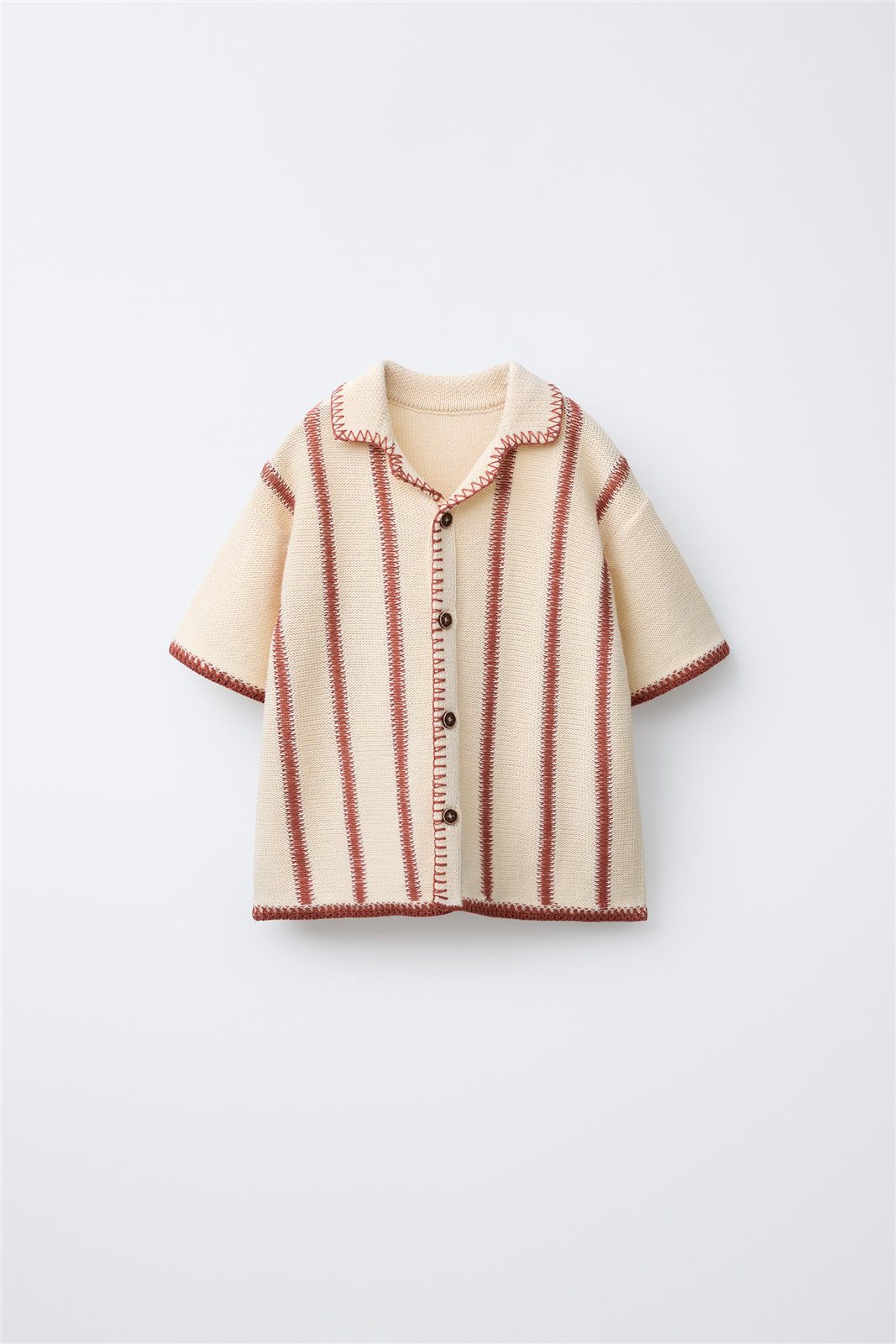Striped Knit Shirt — knitwear style reference