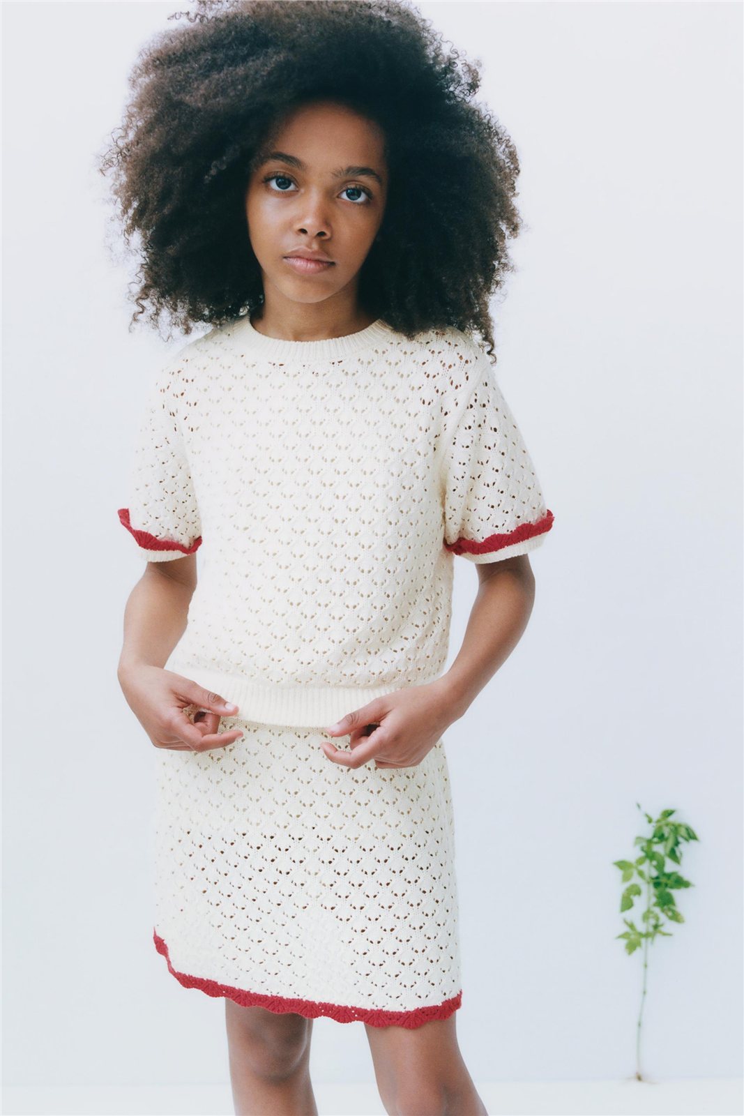 Contrast-Edge Knit Set — knitwear style reference