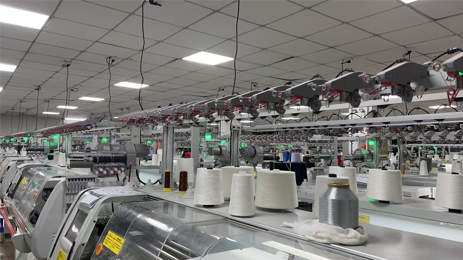 Wayhonk knitwear production floor in Dongguan