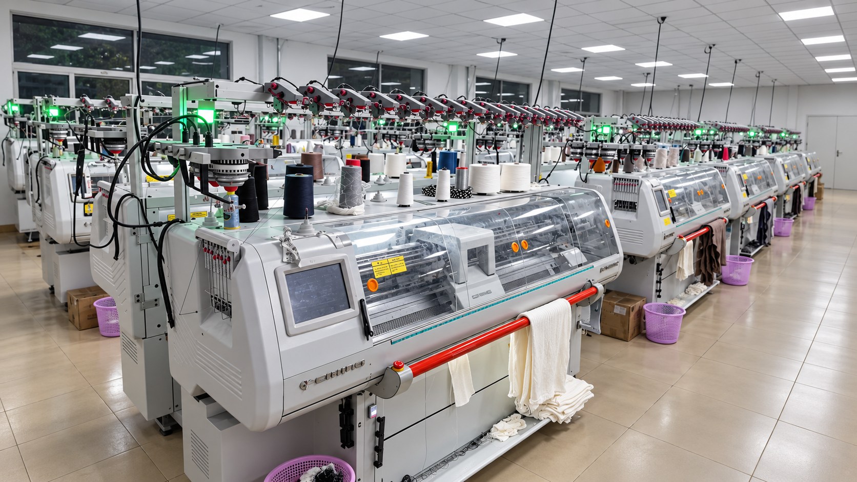 Computerized knitting equipment